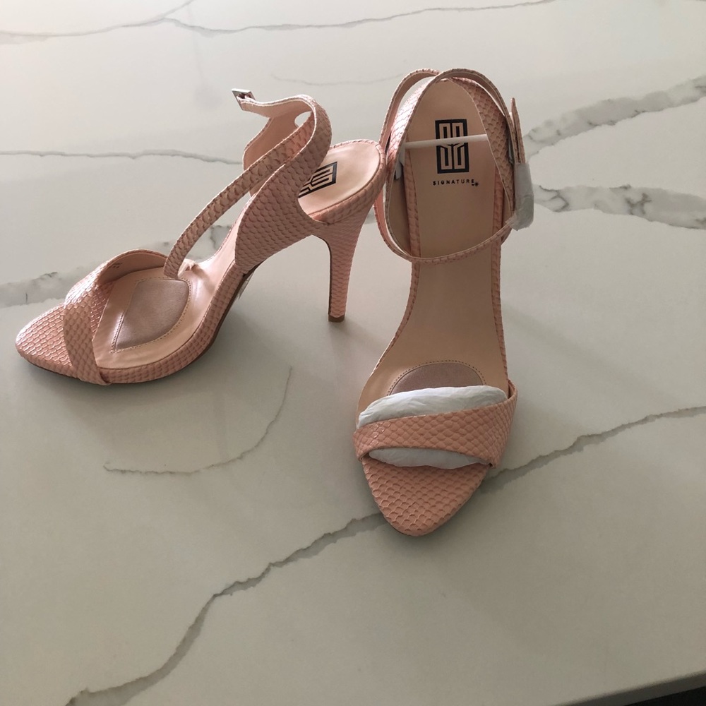 Brand new never worn ankle strap heels size 9.5